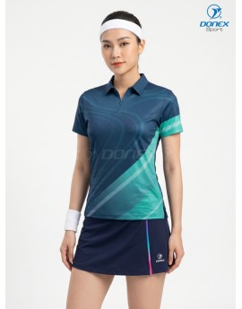 Áo thể thao nữ AC-3866-12-01 Navy phối trắng